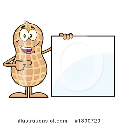 Royalty-Free (RF) Peanut Clipart Illustration by Hit Toon - Stock Sample #1300729