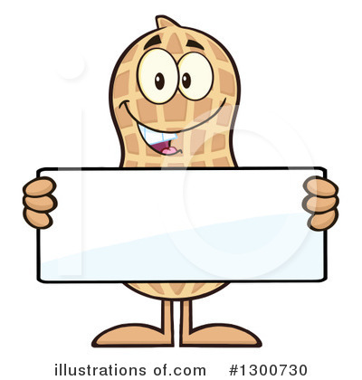 Royalty-Free (RF) Peanut Clipart Illustration by Hit Toon - Stock Sample #1300730