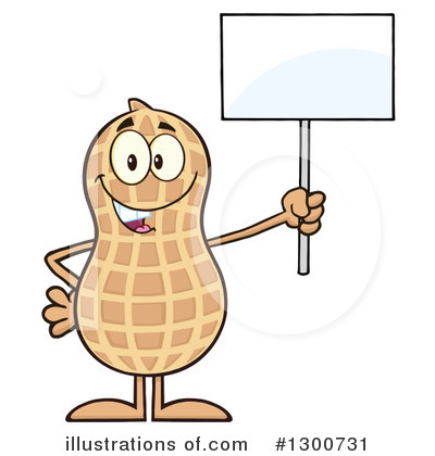 Royalty-Free (RF) Peanut Clipart Illustration by Hit Toon - Stock Sample #1300731
