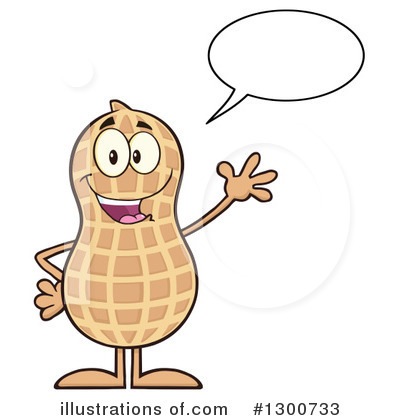 Royalty-Free (RF) Peanut Clipart Illustration by Hit Toon - Stock Sample #1300733