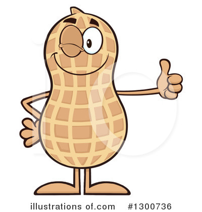 Royalty-Free (RF) Peanut Clipart Illustration by Hit Toon - Stock Sample #1300736