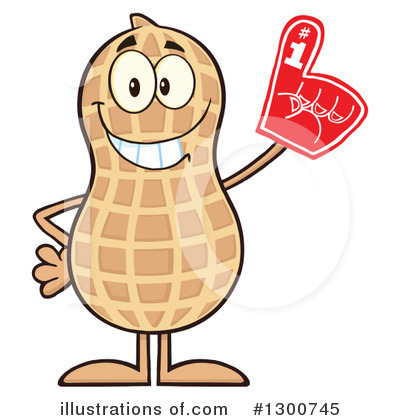 Royalty-Free (RF) Peanut Clipart Illustration by Hit Toon - Stock Sample #1300745