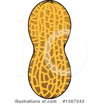 Royalty-Free (RF) Peanut Clipart Illustration by Vector Tradition SM - Stock Sample #1307343
