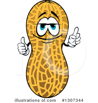 Royalty-Free (RF) Peanut Clipart Illustration by Vector Tradition SM - Stock Sample #1307344