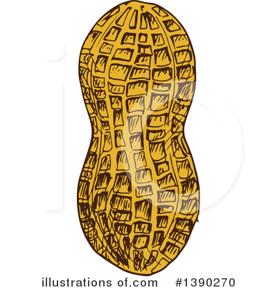 Royalty-Free (RF) Peanut Clipart Illustration by Vector Tradition SM - Stock Sample #1390270