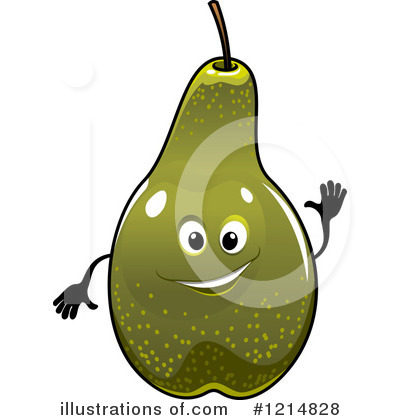 Royalty-Free (RF) Pear Clipart Illustration by Vector Tradition SM - Stock Sample #1214828