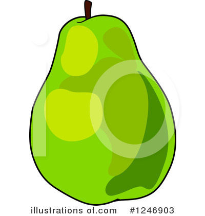 Royalty-Free (RF) Pear Clipart Illustration by Vector Tradition SM - Stock Sample #1246903