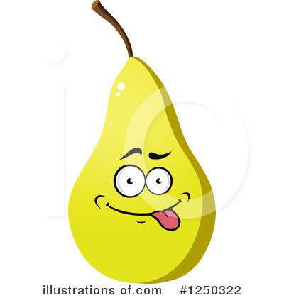 Royalty-Free (RF) Pear Clipart Illustration by Vector Tradition SM - Stock Sample #1250322