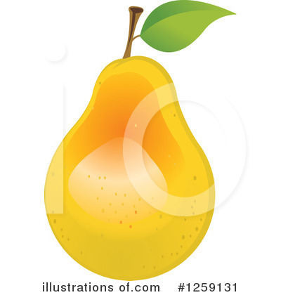 Royalty-Free (RF) Pear Clipart Illustration by Pushkin - Stock Sample #1259131