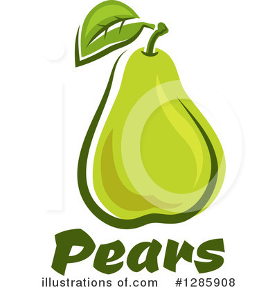 Royalty-Free (RF) Pear Clipart Illustration by Vector Tradition SM - Stock Sample #1285908