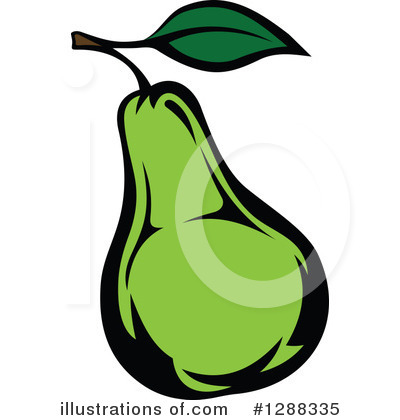 Royalty-Free (RF) Pear Clipart Illustration by Vector Tradition SM - Stock Sample #1288335