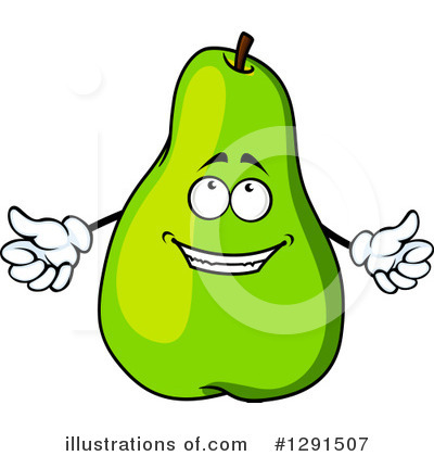 Royalty-Free (RF) Pear Clipart Illustration by Vector Tradition SM - Stock Sample #1291507