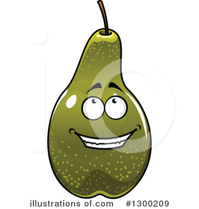 Royalty-Free (RF) Pear Clipart Illustration by Vector Tradition SM - Stock Sample #1300209