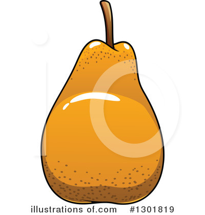 Royalty-Free (RF) Pear Clipart Illustration by Vector Tradition SM - Stock Sample #1301819