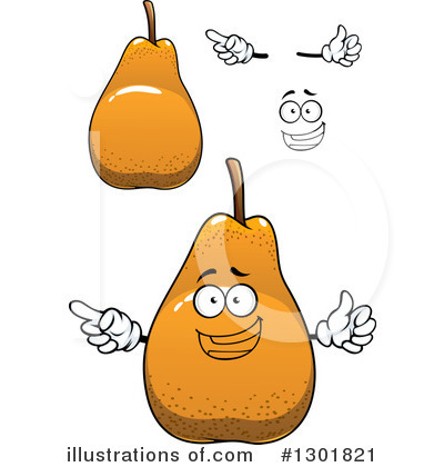 Royalty-Free (RF) Pear Clipart Illustration by Vector Tradition SM - Stock Sample #1301821