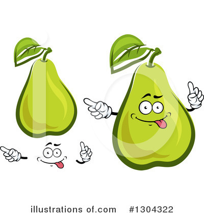 Royalty-Free (RF) Pear Clipart Illustration by Vector Tradition SM - Stock Sample #1304322