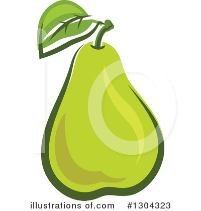Royalty-Free (RF) Pear Clipart Illustration by Vector Tradition SM - Stock Sample #1304323