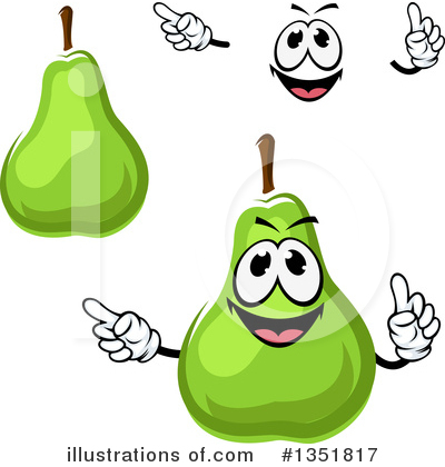 Royalty-Free (RF) Pear Clipart Illustration by Vector Tradition SM - Stock Sample #1351817