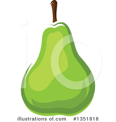 Royalty-Free (RF) Pear Clipart Illustration by Vector Tradition SM - Stock Sample #1351818