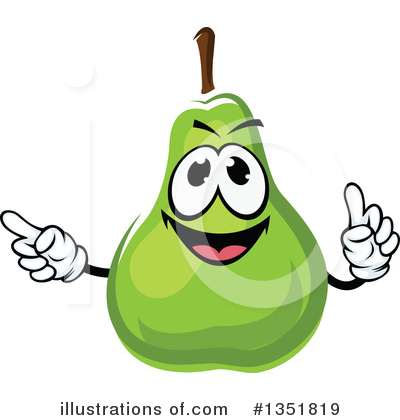 Royalty-Free (RF) Pear Clipart Illustration by Vector Tradition SM - Stock Sample #1351819