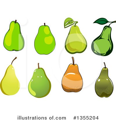 Royalty-Free (RF) Pear Clipart Illustration by Vector Tradition SM - Stock Sample #1355204
