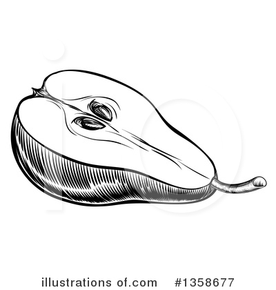 Pears Clipart #1358677 by AtStockIllustration