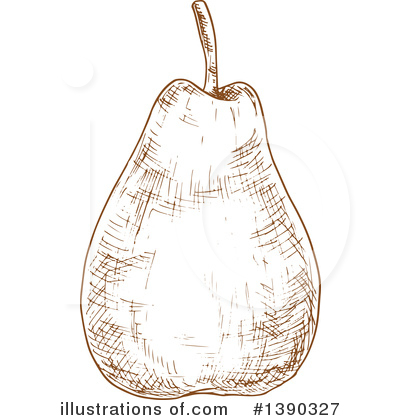 Royalty-Free (RF) Pear Clipart Illustration by Vector Tradition SM - Stock Sample #1390327