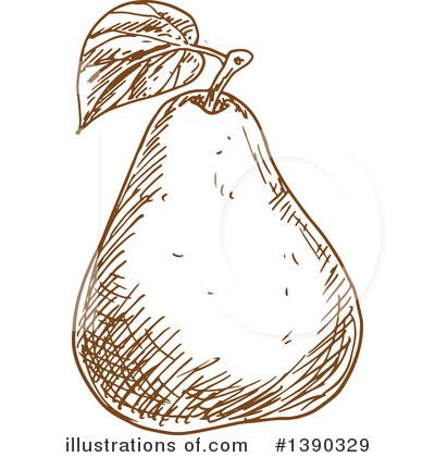 Royalty-Free (RF) Pear Clipart Illustration by Vector Tradition SM - Stock Sample #1390329