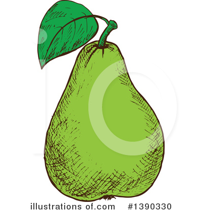Royalty-Free (RF) Pear Clipart Illustration by Vector Tradition SM - Stock Sample #1390330
