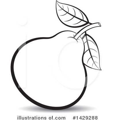 Pear Clipart #1429288 by Lal Perera