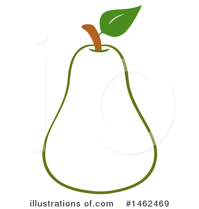 Royalty-Free (RF) Pear Clipart Illustration by Hit Toon - Stock Sample #1462469