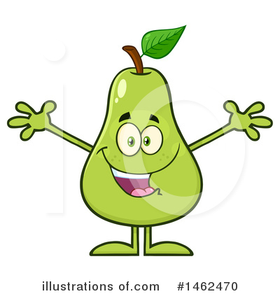 Royalty-Free (RF) Pear Clipart Illustration by Hit Toon - Stock Sample #1462470