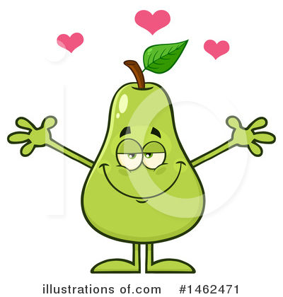 Royalty-Free (RF) Pear Clipart Illustration by Hit Toon - Stock Sample #1462471