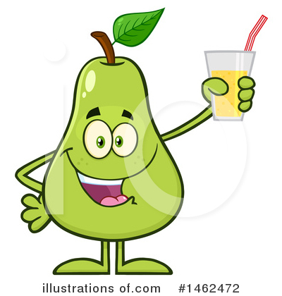 Royalty-Free (RF) Pear Clipart Illustration by Hit Toon - Stock Sample #1462472