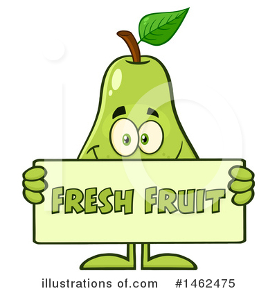 Royalty-Free (RF) Pear Clipart Illustration by Hit Toon - Stock Sample #1462475