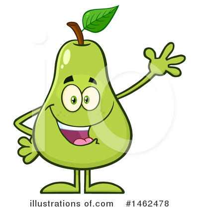 Royalty-Free (RF) Pear Clipart Illustration by Hit Toon - Stock Sample #1462478