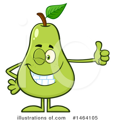 Royalty-Free (RF) Pear Clipart Illustration by Hit Toon - Stock Sample #1464105