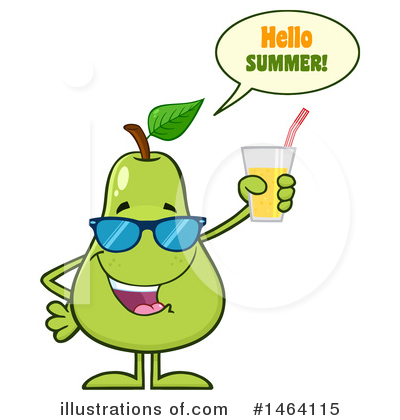 Royalty-Free (RF) Pear Clipart Illustration by Hit Toon - Stock Sample #1464115