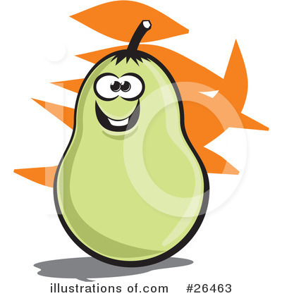 Royalty-Free (RF) Pear Clipart Illustration by David Rey - Stock Sample #26463