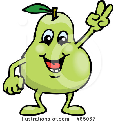 Royalty-Free (RF) Pear Clipart Illustration by Dennis Holmes Designs - Stock Sample #65067