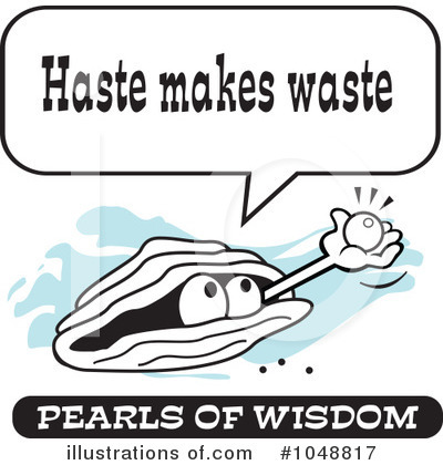 Royalty-Free (RF) Pearls Of Wisdom Clipart Illustration by Johnny Sajem - Stock Sample #1048817