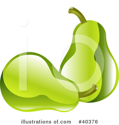 Pear Clipart #40376 by AtStockIllustration
