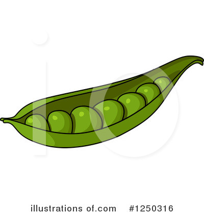 Royalty-Free (RF) Peas Clipart Illustration by Vector Tradition SM - Stock Sample #1250316