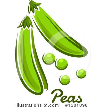 Royalty-Free (RF) Peas Clipart Illustration by Vector Tradition SM - Stock Sample #1301898