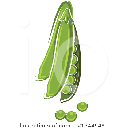 Royalty-Free (RF) Peas Clipart Illustration by Vector Tradition SM - Stock Sample #1344946
