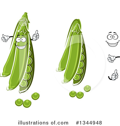 Royalty-Free (RF) Peas Clipart Illustration by Vector Tradition SM - Stock Sample #1344948