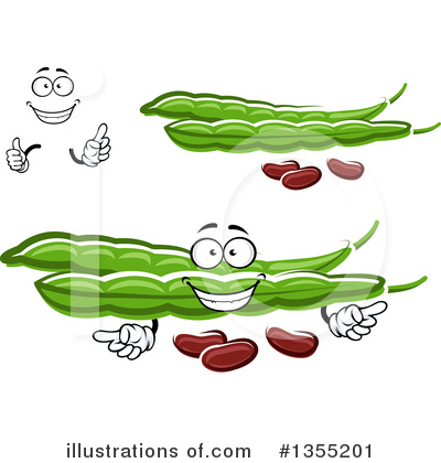 Royalty-Free (RF) Peas Clipart Illustration by Vector Tradition SM - Stock Sample #1355201
