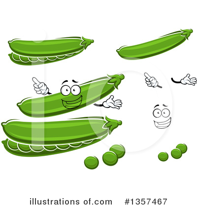 Royalty-Free (RF) Peas Clipart Illustration by Vector Tradition SM - Stock Sample #1357467