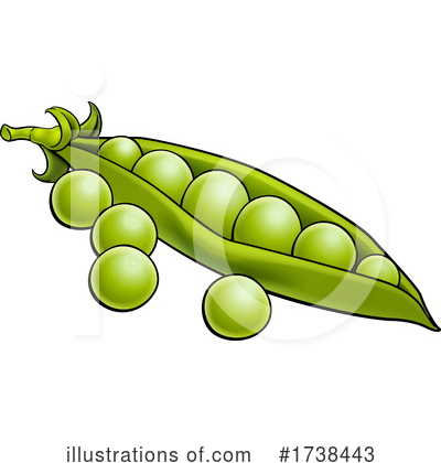 Royalty-Free (RF) Peas Clipart Illustration by AtStockIllustration - Stock Sample #1738443