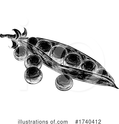 Royalty-Free (RF) Peas Clipart Illustration by AtStockIllustration - Stock Sample #1740412